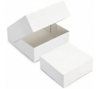 25 boites pâtissières carton blanche 32 x 8 cm