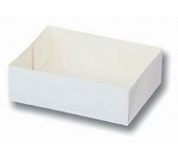 Caissette pâtissière en carton blanc 18x12x5 cm 